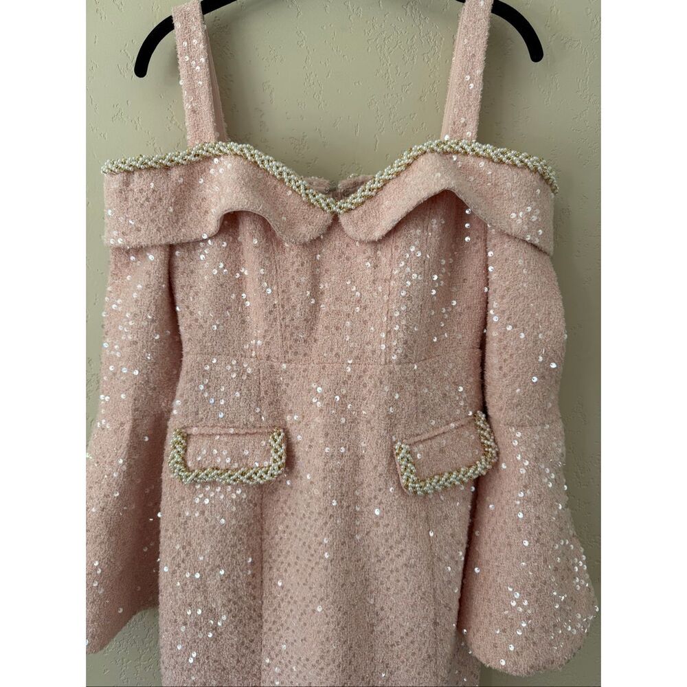 Lavish Alice Sequin Boucle Midi Dress - Picture 6 of 9